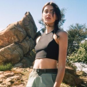 Outdoor Voices Athena Crop Charcoal